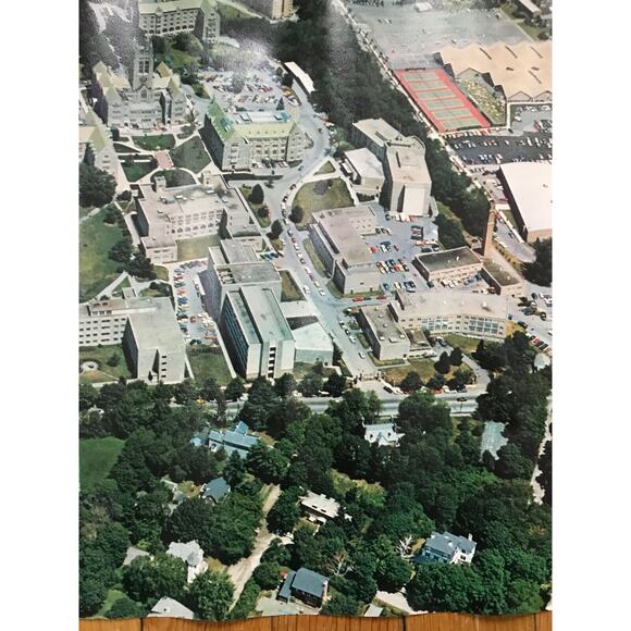 Vintage 1960's 70s Arial View Boston College Football Field ? Poster 17" x 22" - Picture 6 of 7